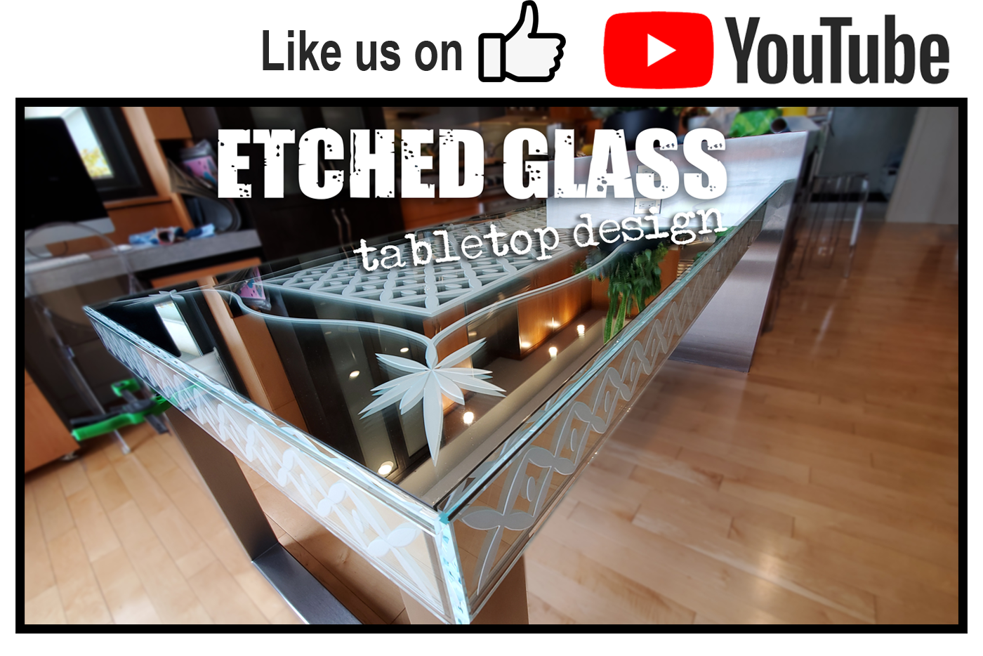 Glass Etching - Carved Tabletop Project