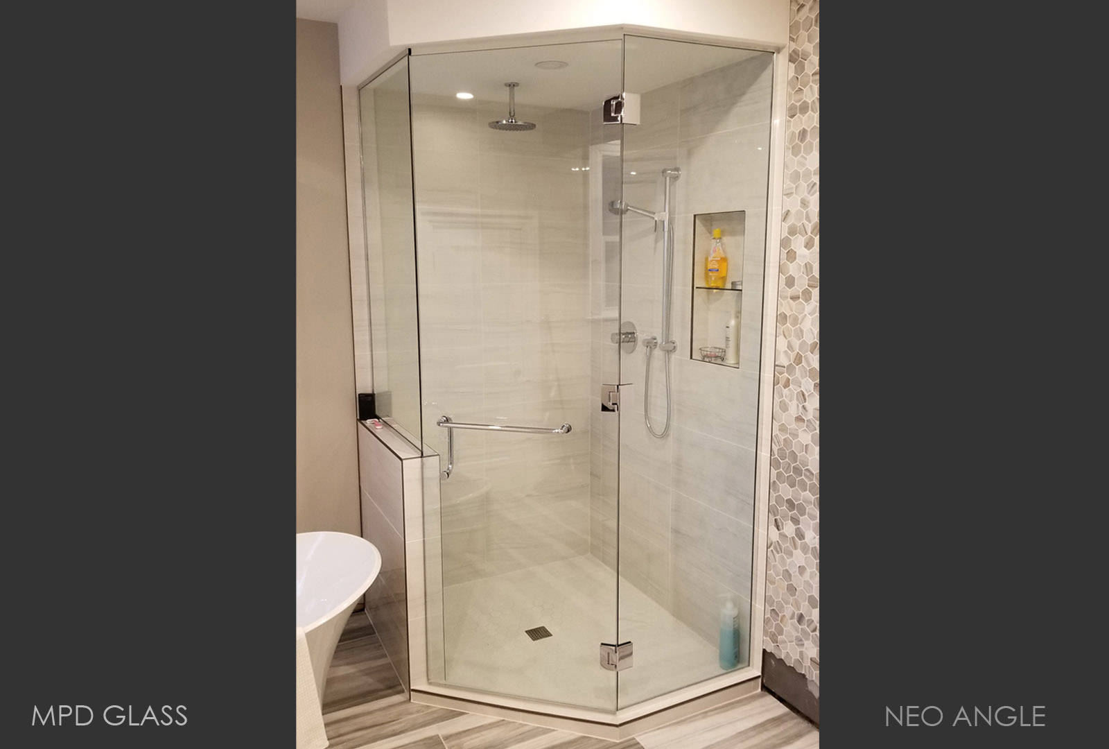 Neo angle shower